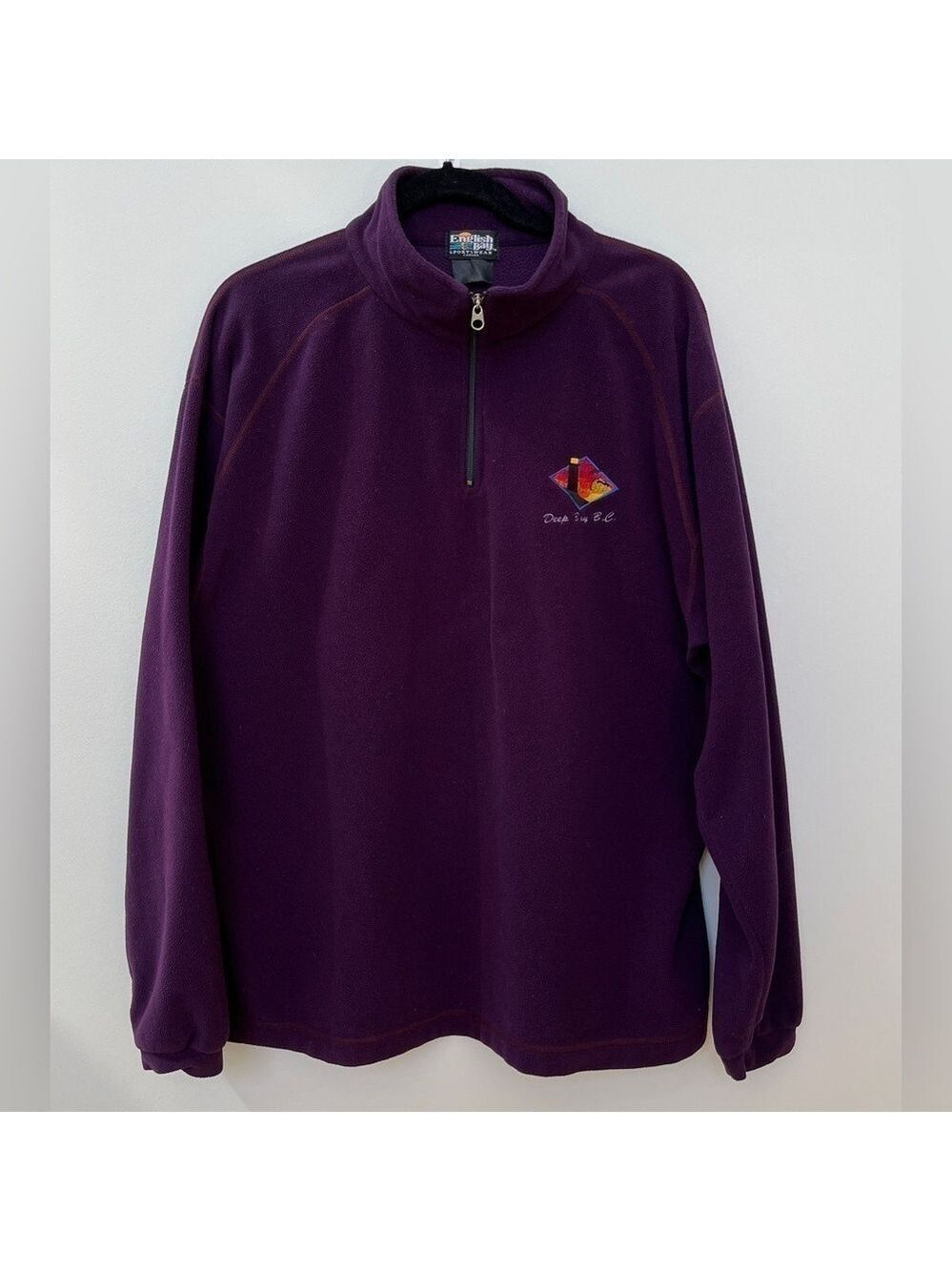 ENGLISH BAY SPORTSWEAR Canada Fleece Quarter Zip Unisex Gorpcore Camping Outdoor